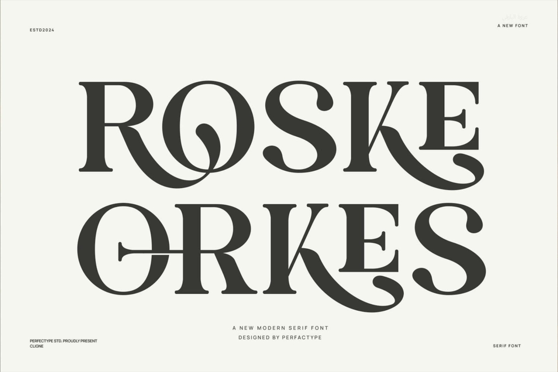Roske Orkes Elegant Serif Font Typeface