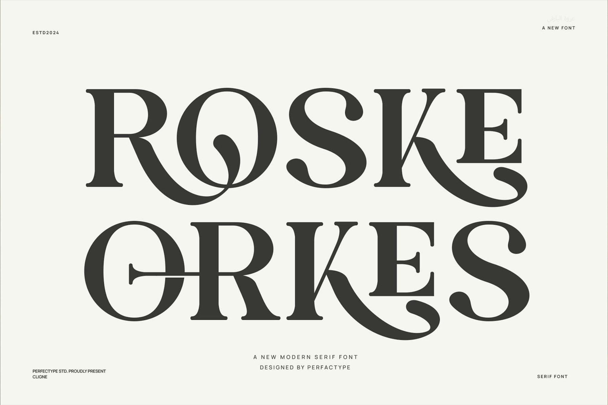 Roske Orkes Elegant Serif Font Typeface