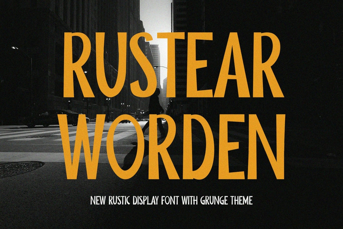 Rustear Worden - Retro Display Sans