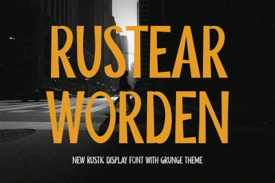 Rustear Worden - Retro Display Sans