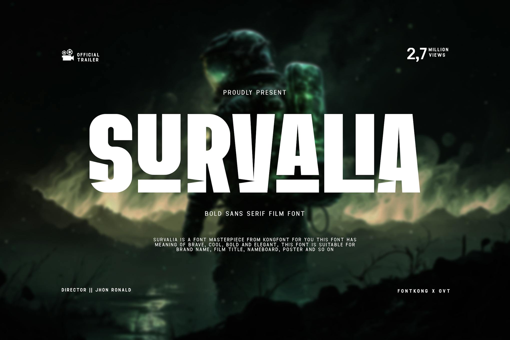 Survalia – Bold Sans Serif Film Font