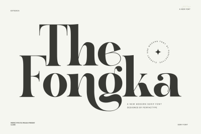 The Fongka Modern Elegant Serif Font Typeface