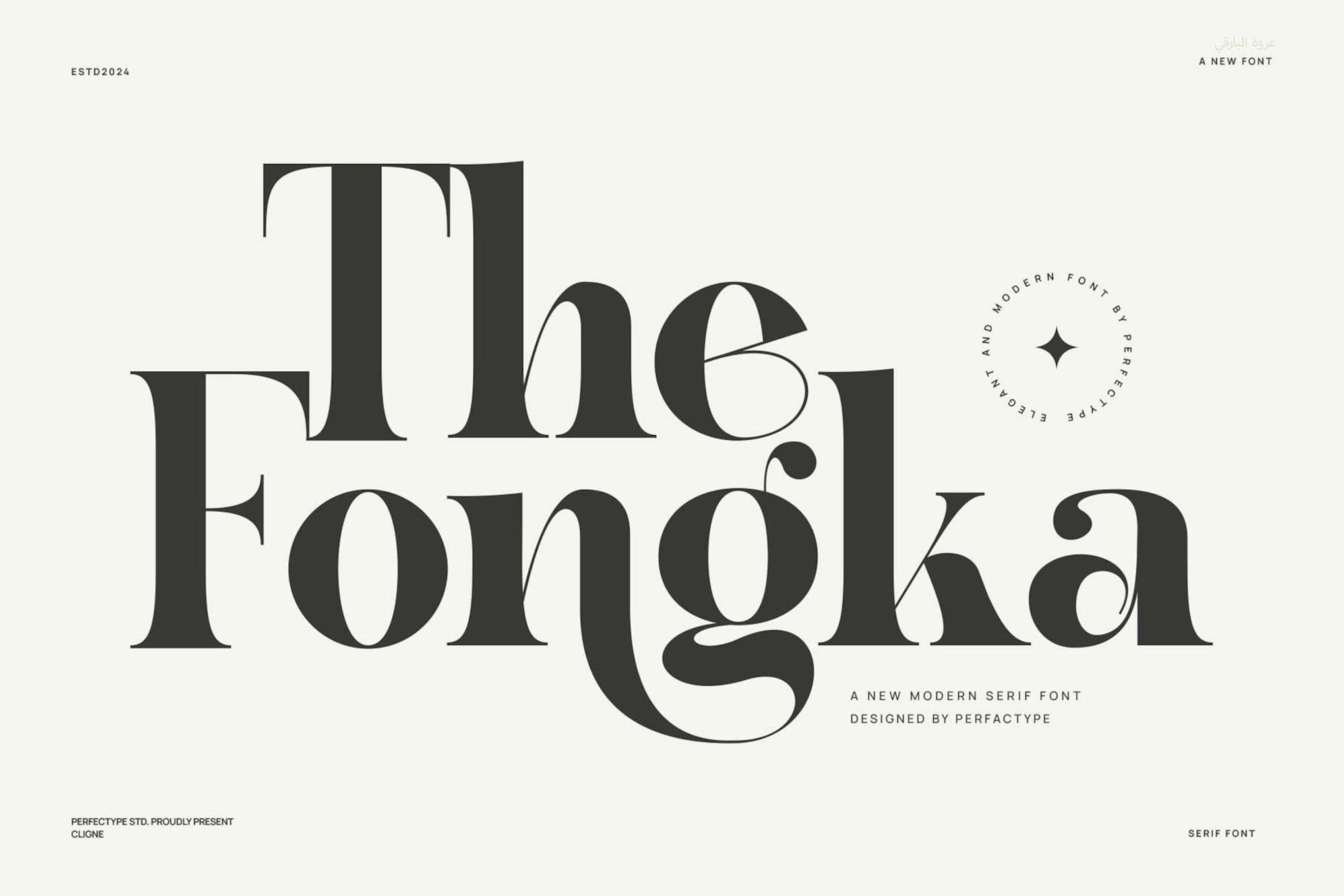The Fongka Modern Elegant Serif Font Typeface