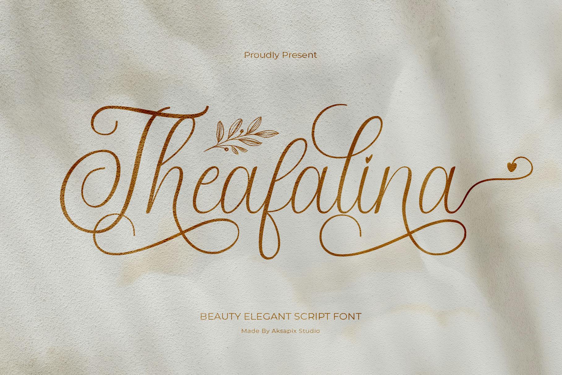 Theafalina – Beauty Elegant Script