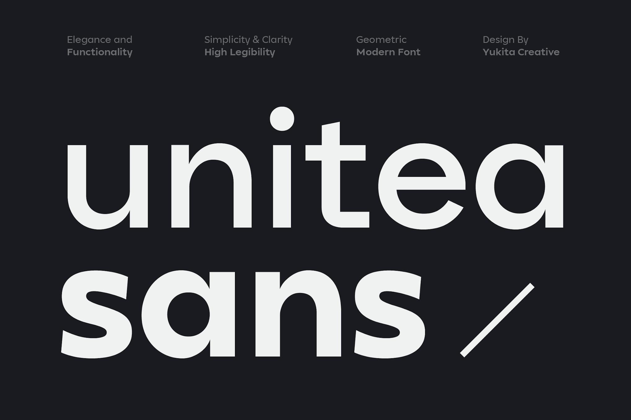 Unitea Sans Serif Family
