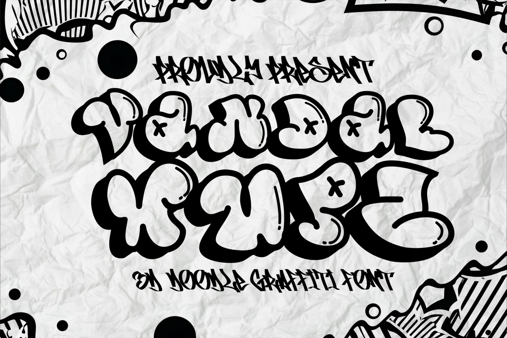 Vandal Wupz – Doodle Graffiti Font