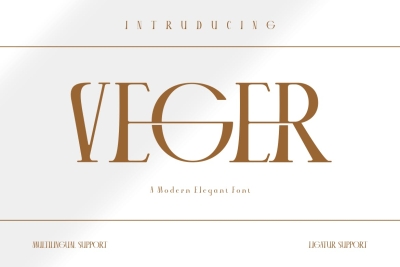 VEGER - Modern Elegant Font