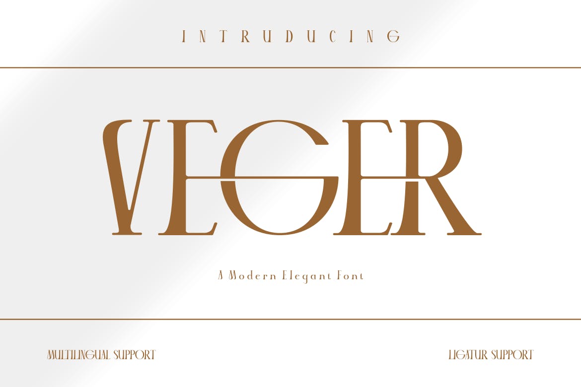 VEGER – Modern Elegant Font