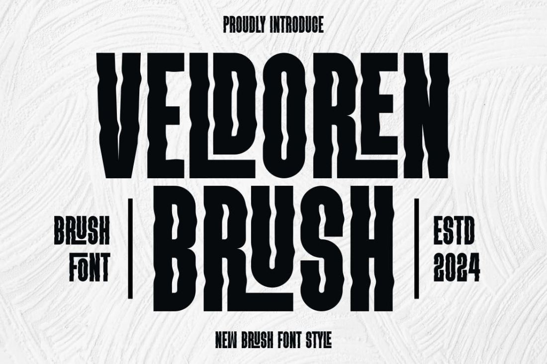 VELDOREN BRUSH - Brush Font