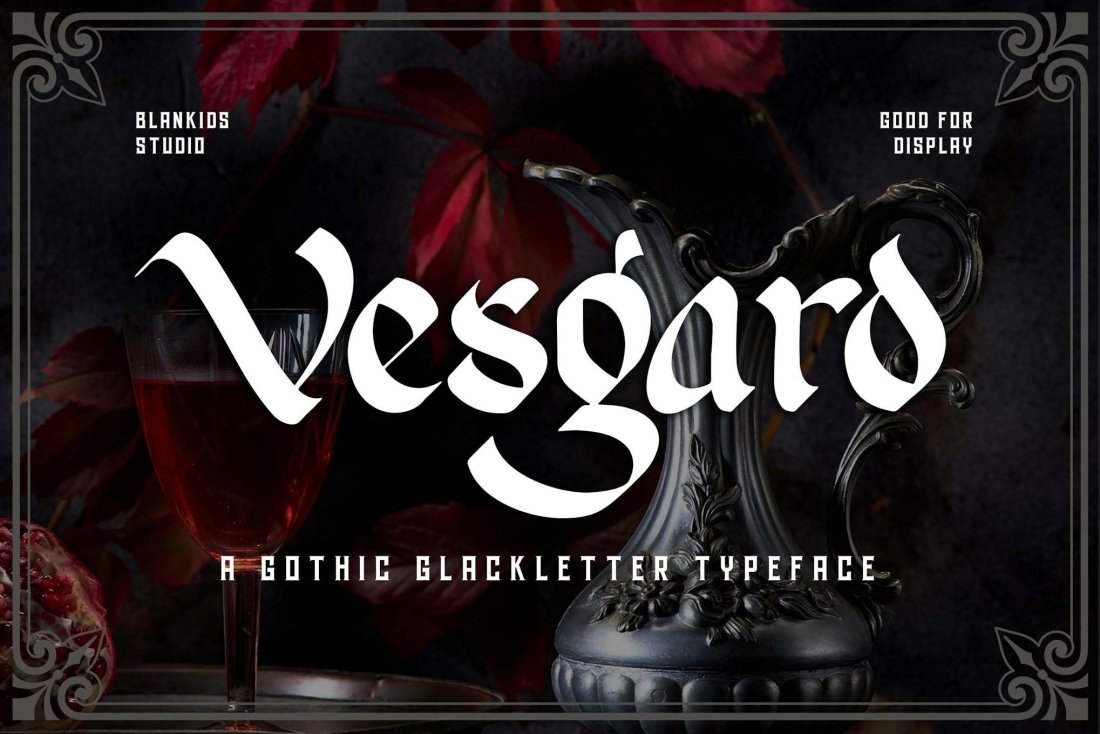 Vesgard a Gothic Blackletter Font