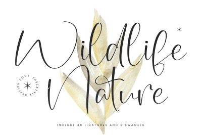Wildlife Nature Freestyle Stylish Font