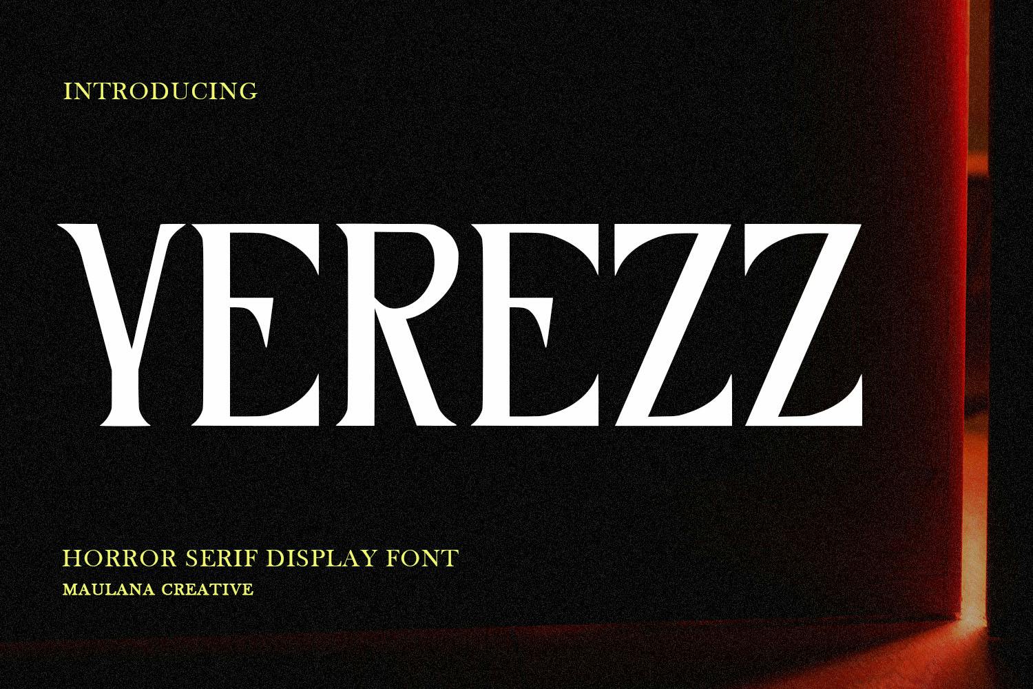 Yerezz Serif Display Font