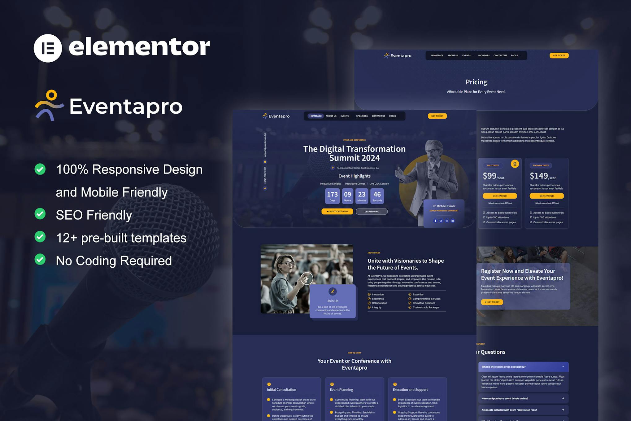 Eventapro – Event & Conference Elementor Pro Template Kit