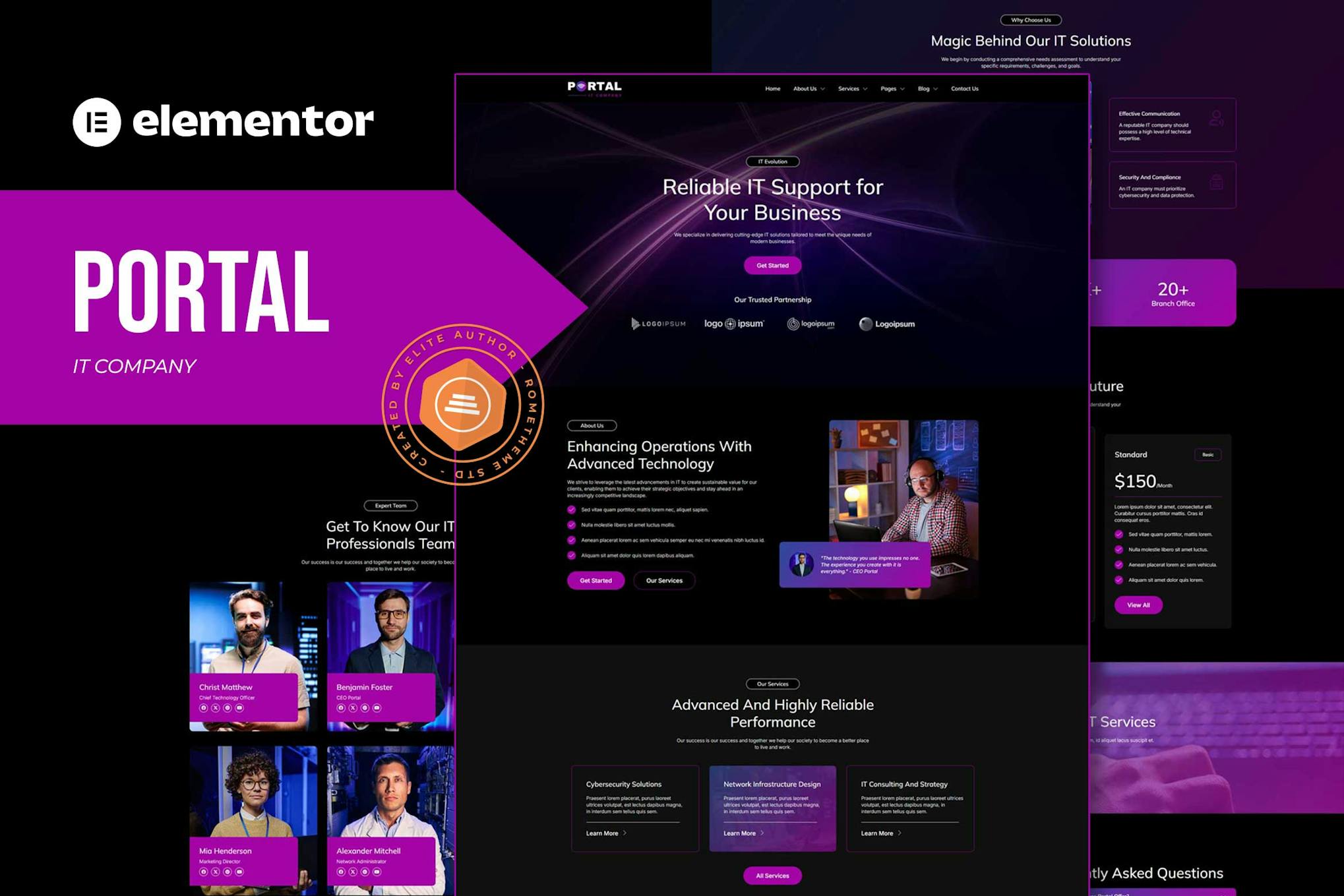 Portal – IT Company Elementor Template Kit