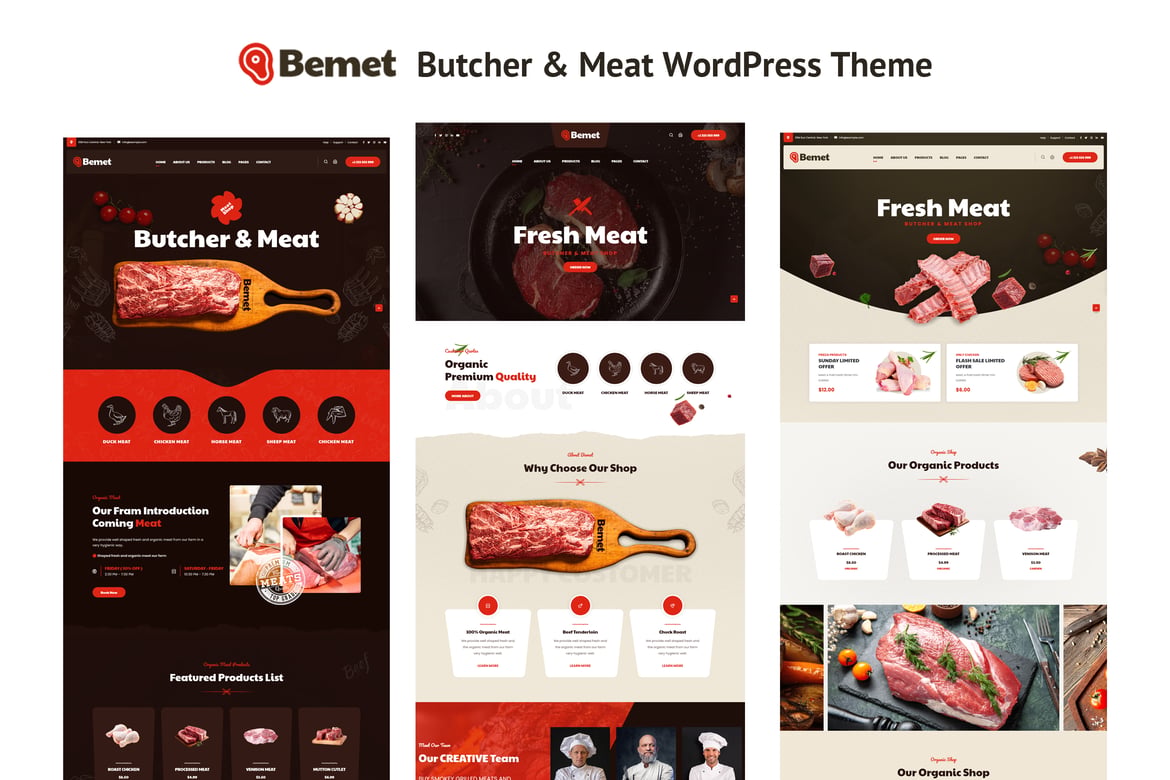 Bemet - Butcher & Meat WordPress Theme 1.02