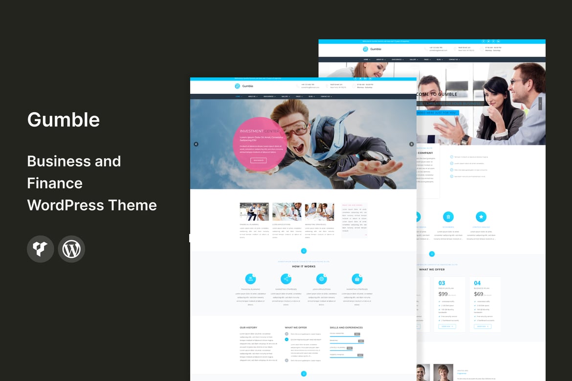 Gumble - Business and Finance WordPress Theme 2.3