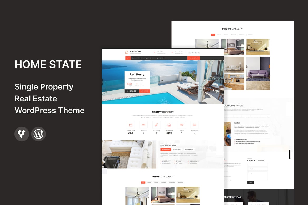 HOME STATE – Single Property  WordPress Theme 3.0