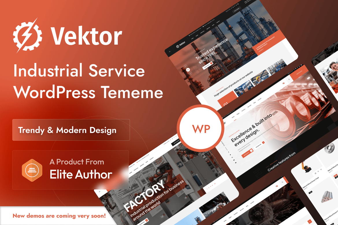 Vektor – Industrial Service WordPress Theme 1.0.6