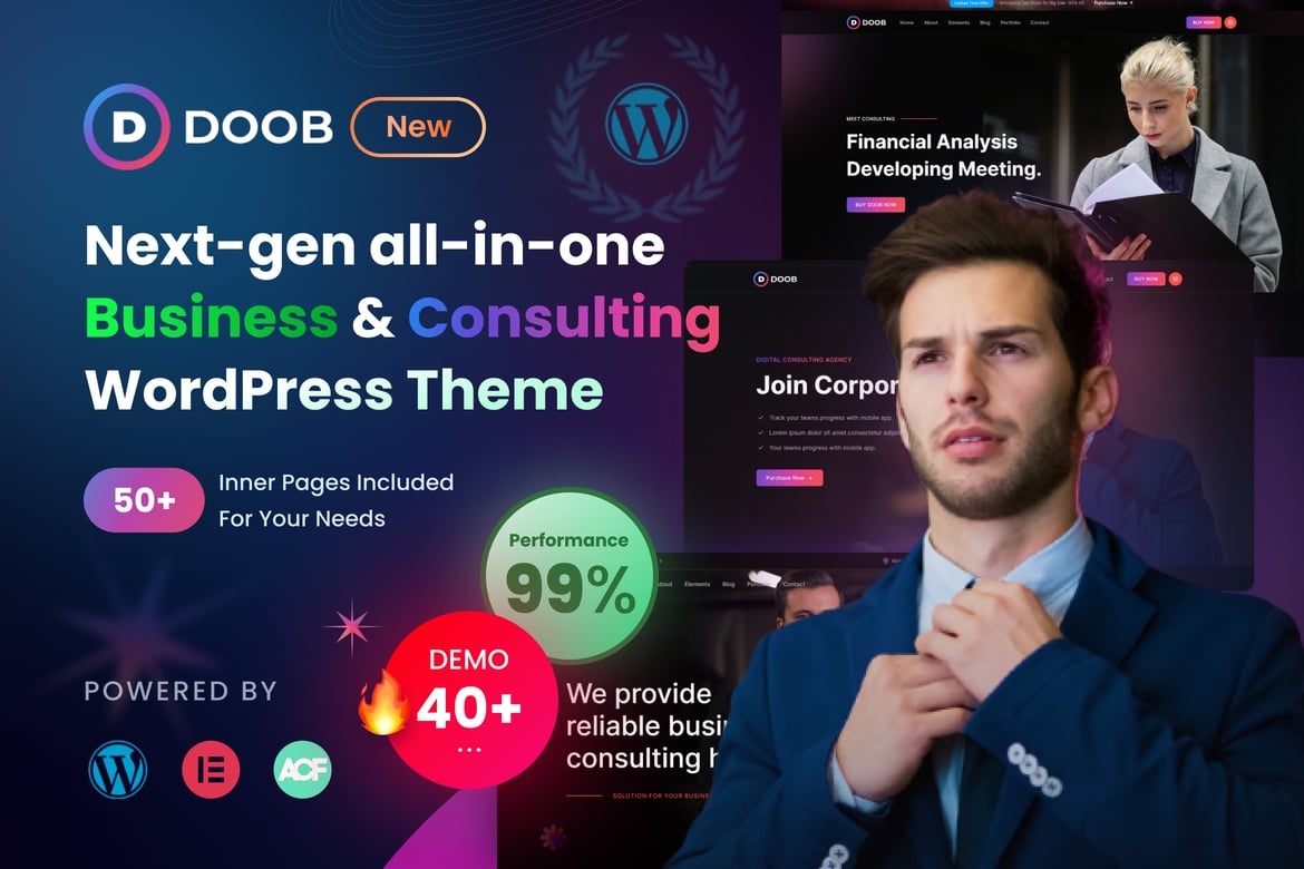 Doob – Business Consulting WordPress Theme 2.0.7
