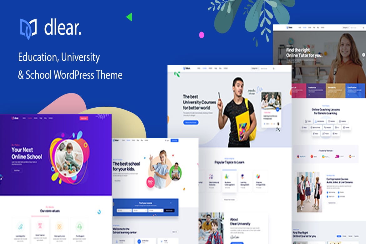 Dlear – Education WordPress Theme 1.1.0