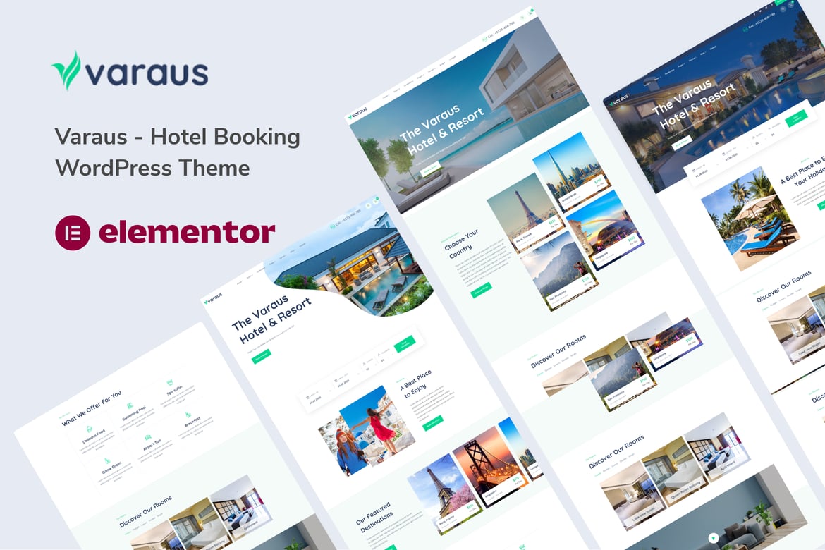 Varaus – Hotel Booking WordPress Theme 1.0.7