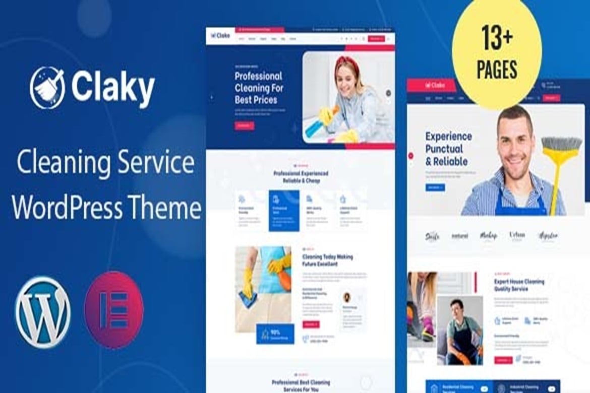 Claky - Cleaning Services WordPress Theme 1.0.3