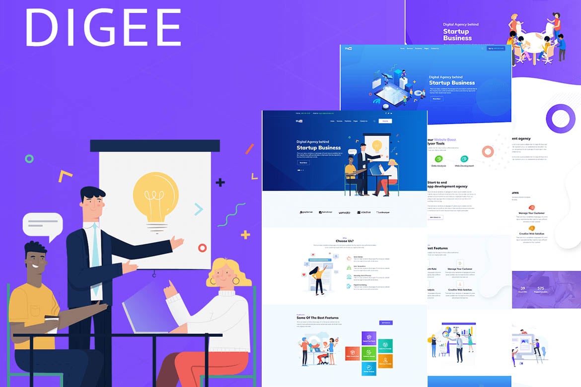 Digee – Digital Marketing Agency WordPress Theme 2.0.9