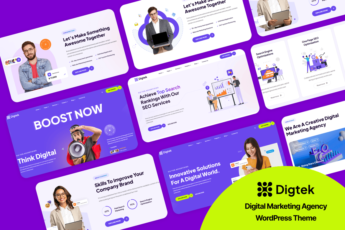 Digtek – Digital Marketing Agency WordPress Theme 1.1.1