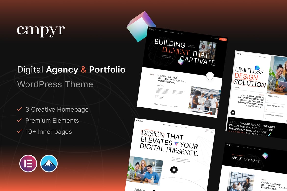 Empyr - Digital Agency & Portfolio WordPress Theme 1.0.0