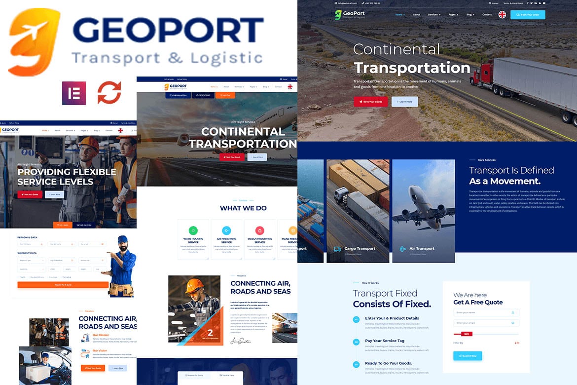 Geoport – Transport & Logistics WordPress Theme 3.0.7