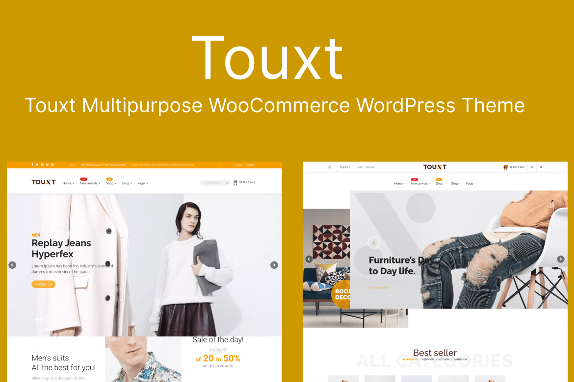 Touxt Multipurpose WooCommerce WordPress Theme 1.2.5