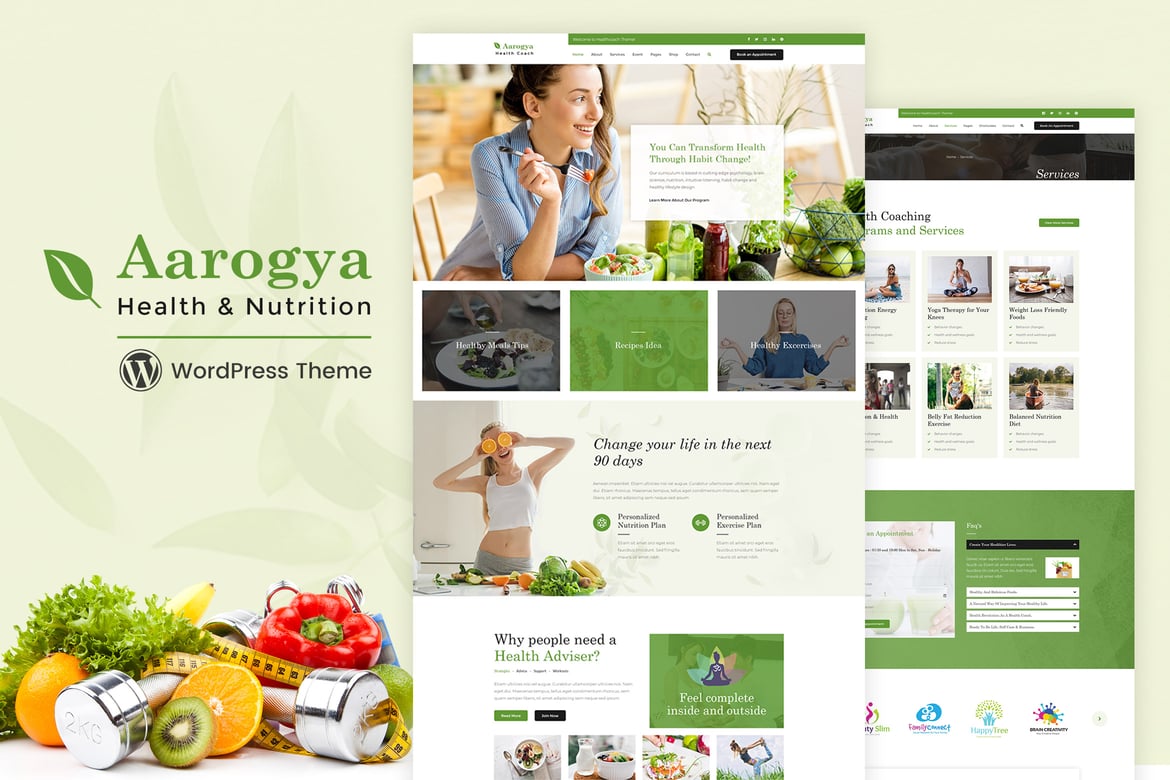 Aarogya | Nutrition, Weight Loss WordPress Theme 3.1