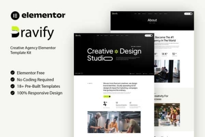Bravify - Creative Agency Elementor Template Kit