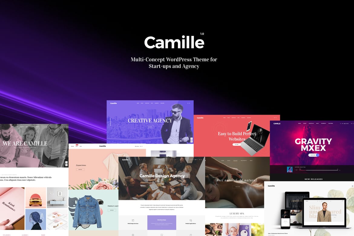 Camille – Multi-Concept WordPress Theme 2.0.0