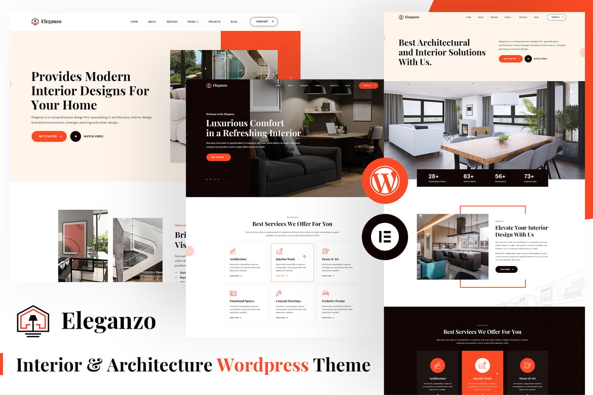 Eleganzo | Interior & Architecture WordPress Theme 1.3