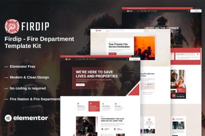 Firdip - Fire Department Elementor Template Kit