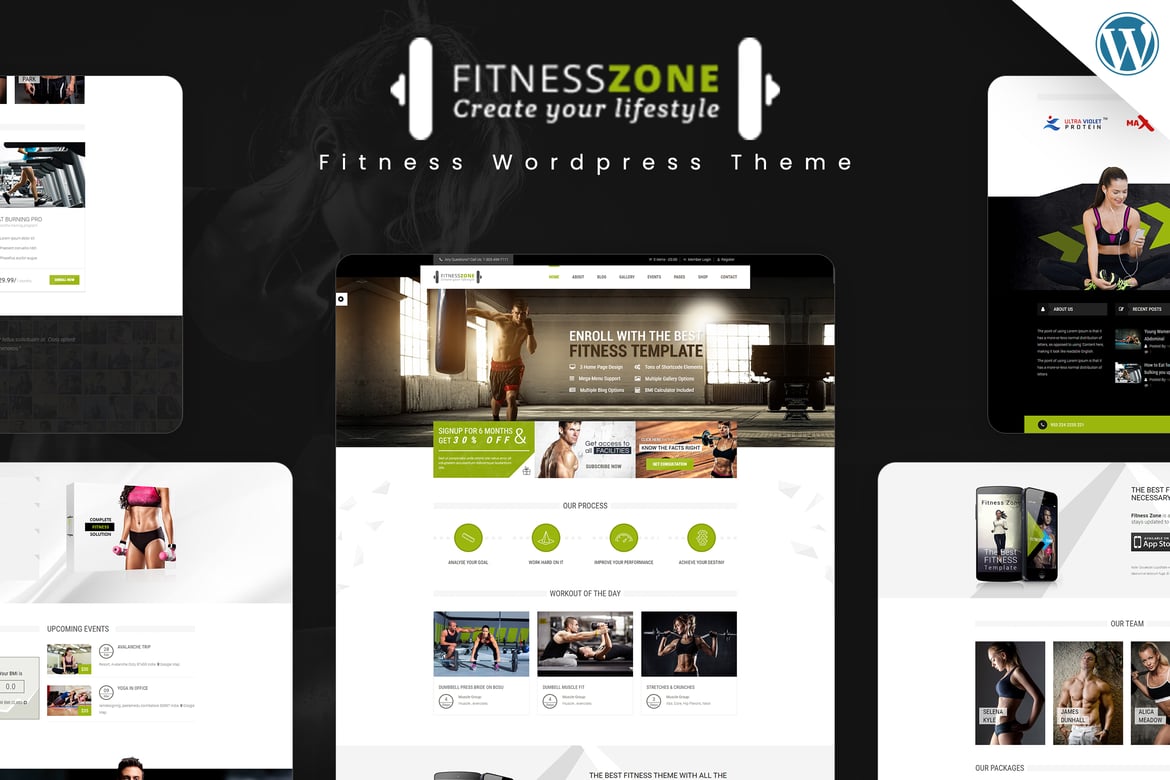 Fitness Zone WordPress Theme 6.0
