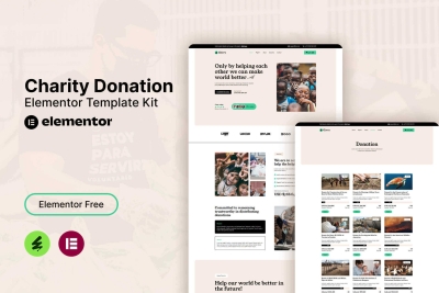 Givvy - Charity Donation Elementor Template Kit