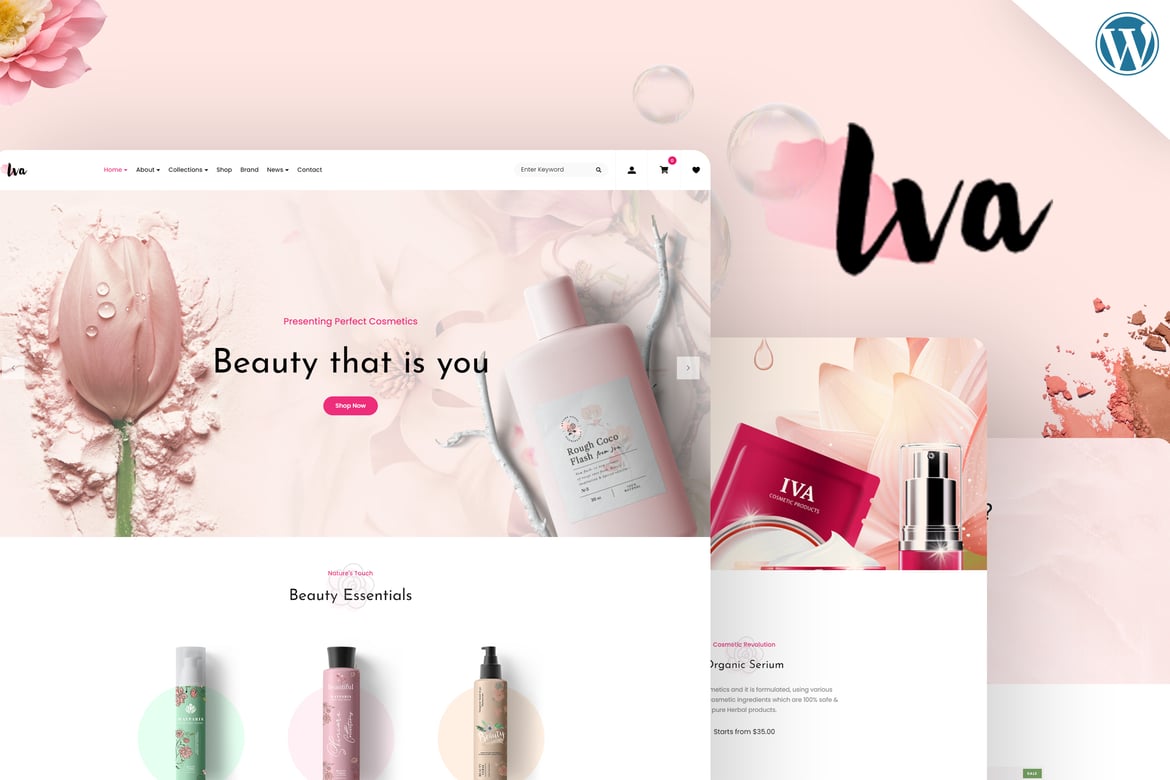 Iva – Beauty Cosmetics Shop WordPress Theme 3.7
