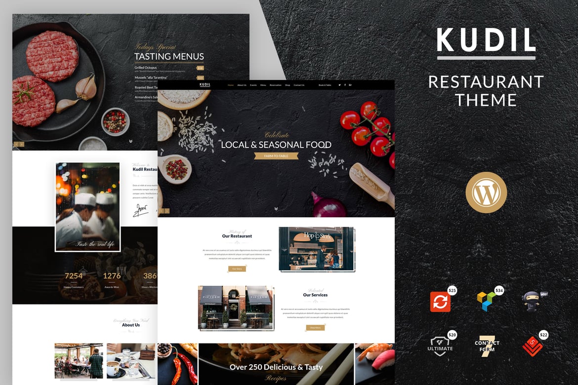 Kudil | Cafe, Food Restaurant WordPress Theme 3.8