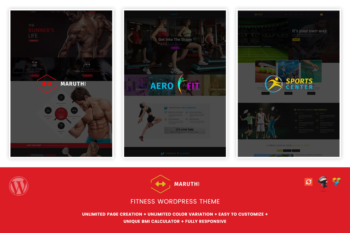 Maruthi Fitness Center WordPress Theme 3.4