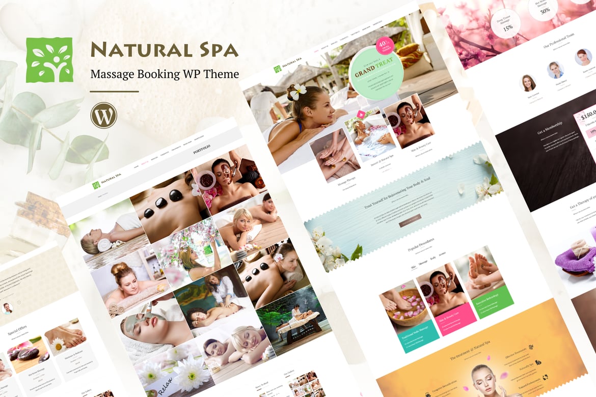 Natural Spa – Massage Booking WordPress Theme 3.6