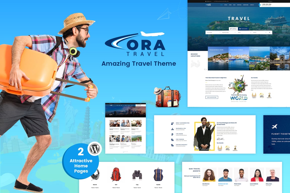 Ora | Travel, Tour Booking WordPress Theme 2.9