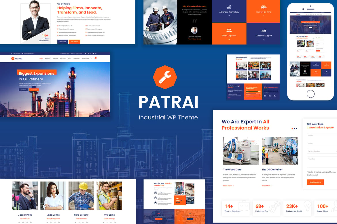 Patrai Industry – Industrial WordPress Theme 3.1
