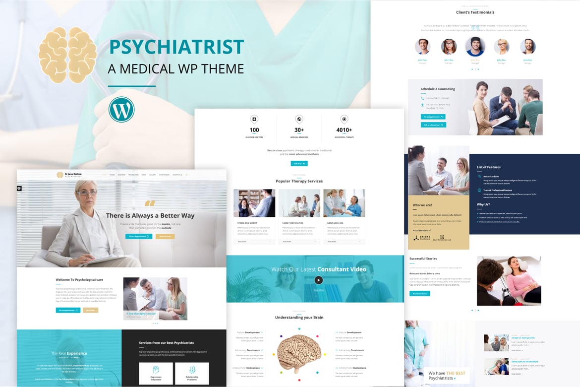 Psychiatrist – Psychology – Counseling WordPress Theme 3.3