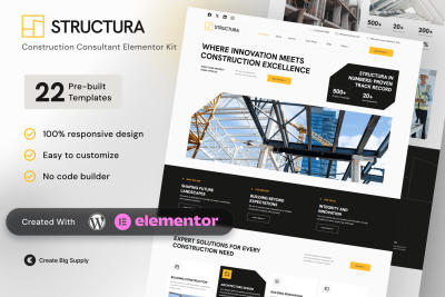 Structura - Construction Consultant Elementor Template Kit