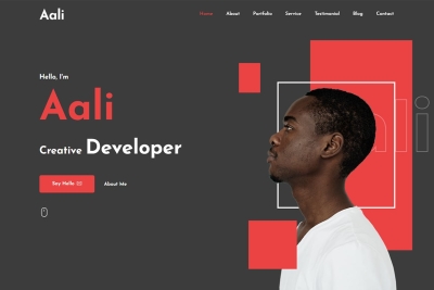 Aali - Personal Portfolio Template