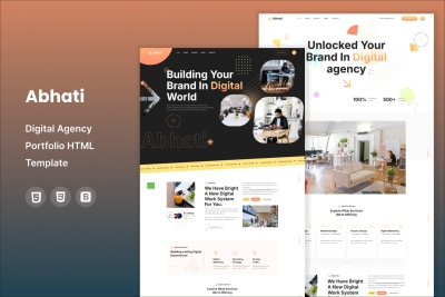 Abhati - Digital Agency HTML Template