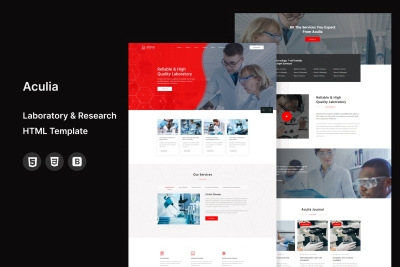Aculia | Laboratory & Research HTML Template