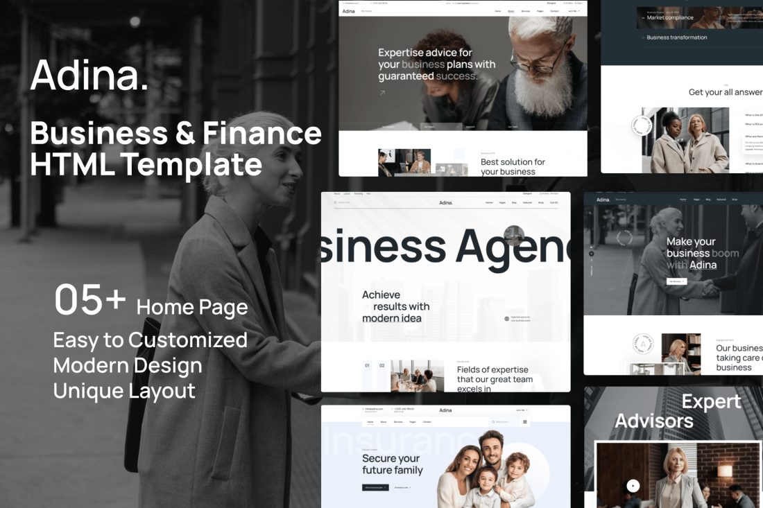 Adina - Business & Finance HTML Template